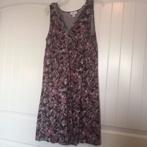Floral Loft empire waist dress XL